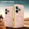 Phone Case For Realme GT Neo6 SE 5G/GT Neo6 5G/GT 6T 5G/GT 6 5G Carbon Fiber Textured Electroplated TPU Back Cover