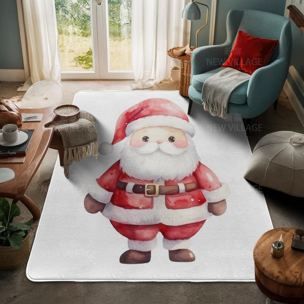 Ковер у входа в дом Домашний коврик у двери Гостиная Ванная Комната Ноги ванная комната Нескользящие коврики с водопоглощением для ванной Счастливого Рождества зима