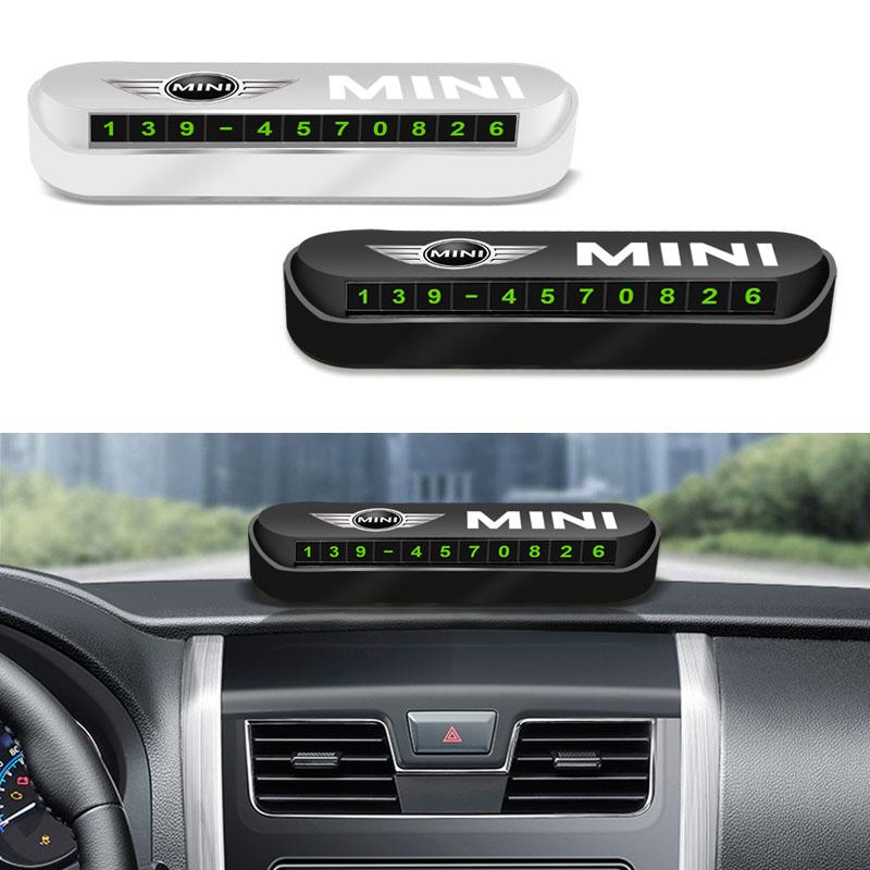 1 шт. Временная парковочная карточка для автомобиля, табличка, значок, стайлинг автомобиля для BMW Mini Cooper F54 F55 F56 R56 R60 SONE Roadster Clubman Coupe
