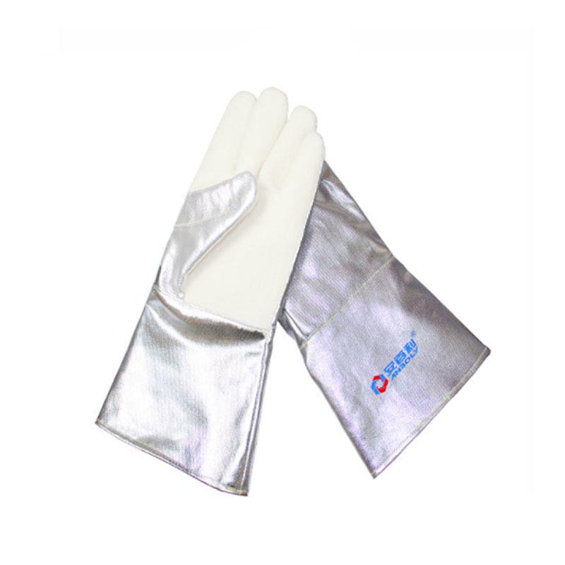 Anbaili ABL-S533 High-Temp 350° Aluminum Foil Aramid Heat Insulation Flame-Retardant Gloves