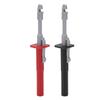 1 Set Wire Piercing Probe Clip Puncture Test Hook Pins with 4mm Jack J.30020 Red Black