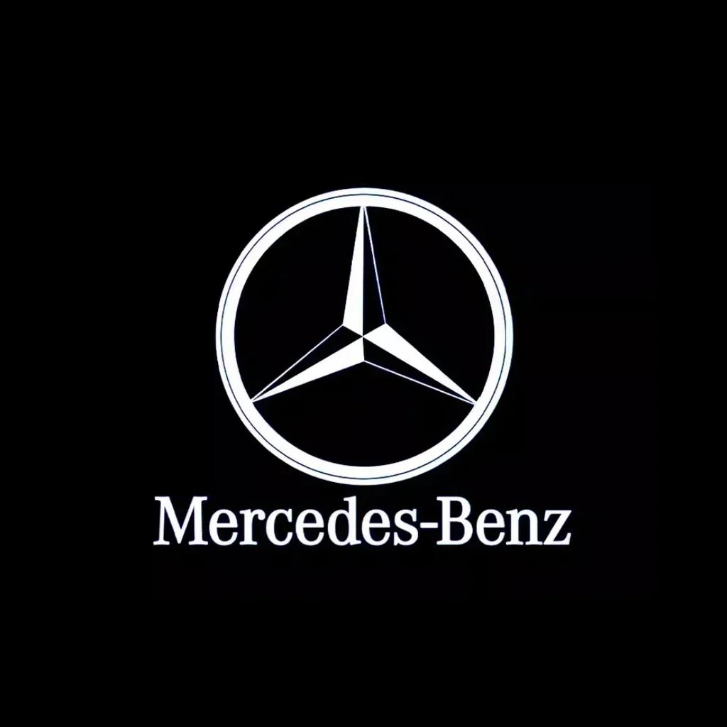 Car Sticker For Benz AMG 2pcs LED Car Doo Projection Welcome Lamp logo light For Mercedes Benz Maybach S Class W221 W222 W223 S