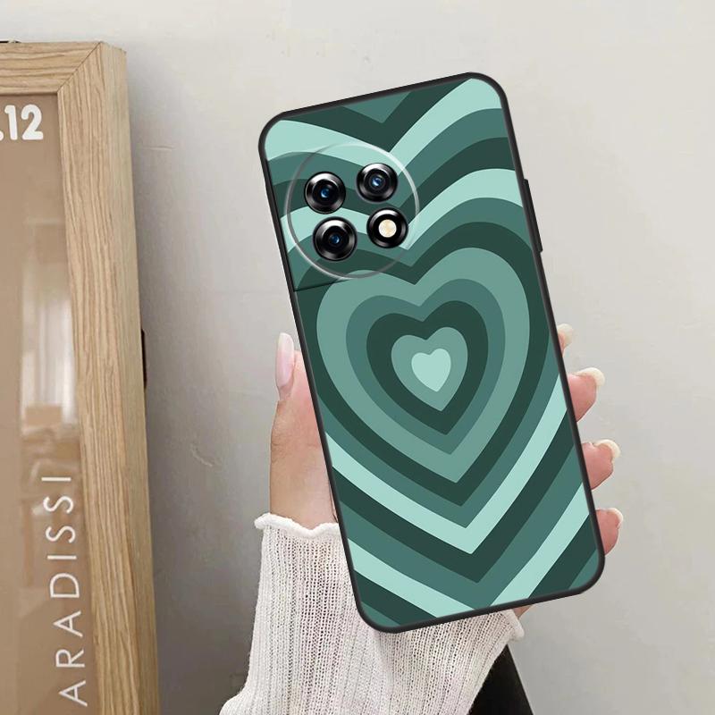 Colorful Heart Circle Love Case For OnePlus 12 11 9 10 Pro 9RT 10T 10R 12R OnePlus Nord 2 CE 3 Lite CE4 N10 N20 Cover