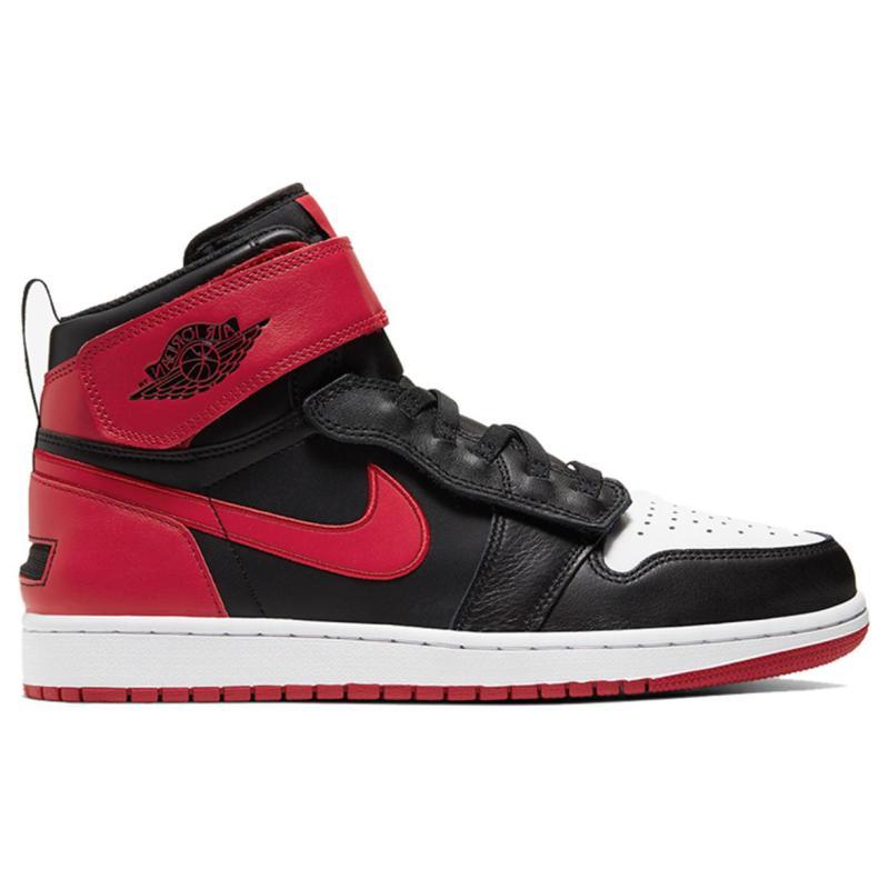 Jordan 1 High FlyEase Bred Белый Носок Jordan CQ3835-001