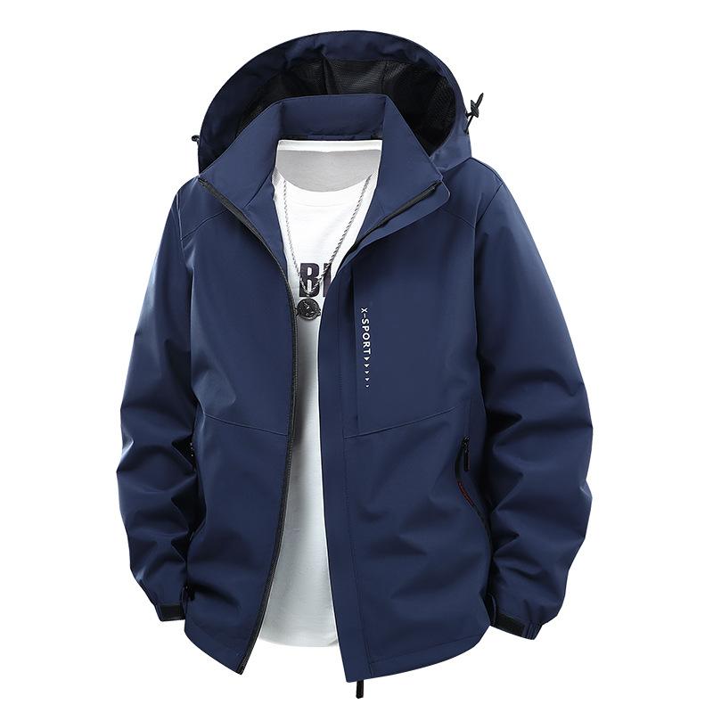 Men's Loose and Fattening Mountaineering Jacket In Spring and Autumn