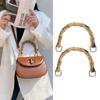 2Pcs Exotic Gold Bamboo Handles Natural Bamboo Purse Handles U Shape Handbag Handle DIY Bag Making