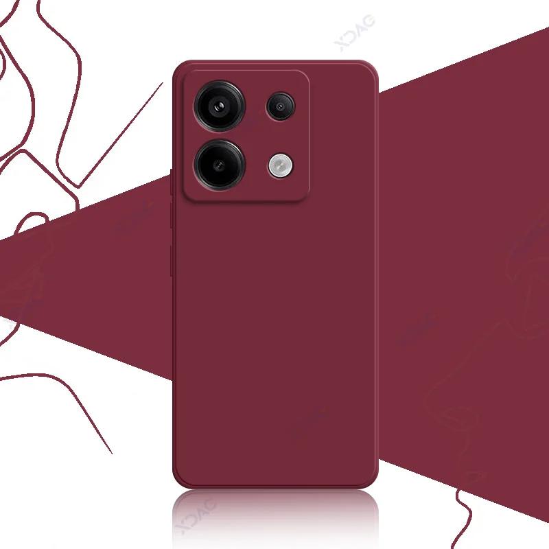 Милые квадратные жидкие силиконовые чехлы для Xiaomi POCO X6 Pro Neo 5G роскошные мягкие чехлы для телефонов POCOX6 X6Pro X6Neo Coque