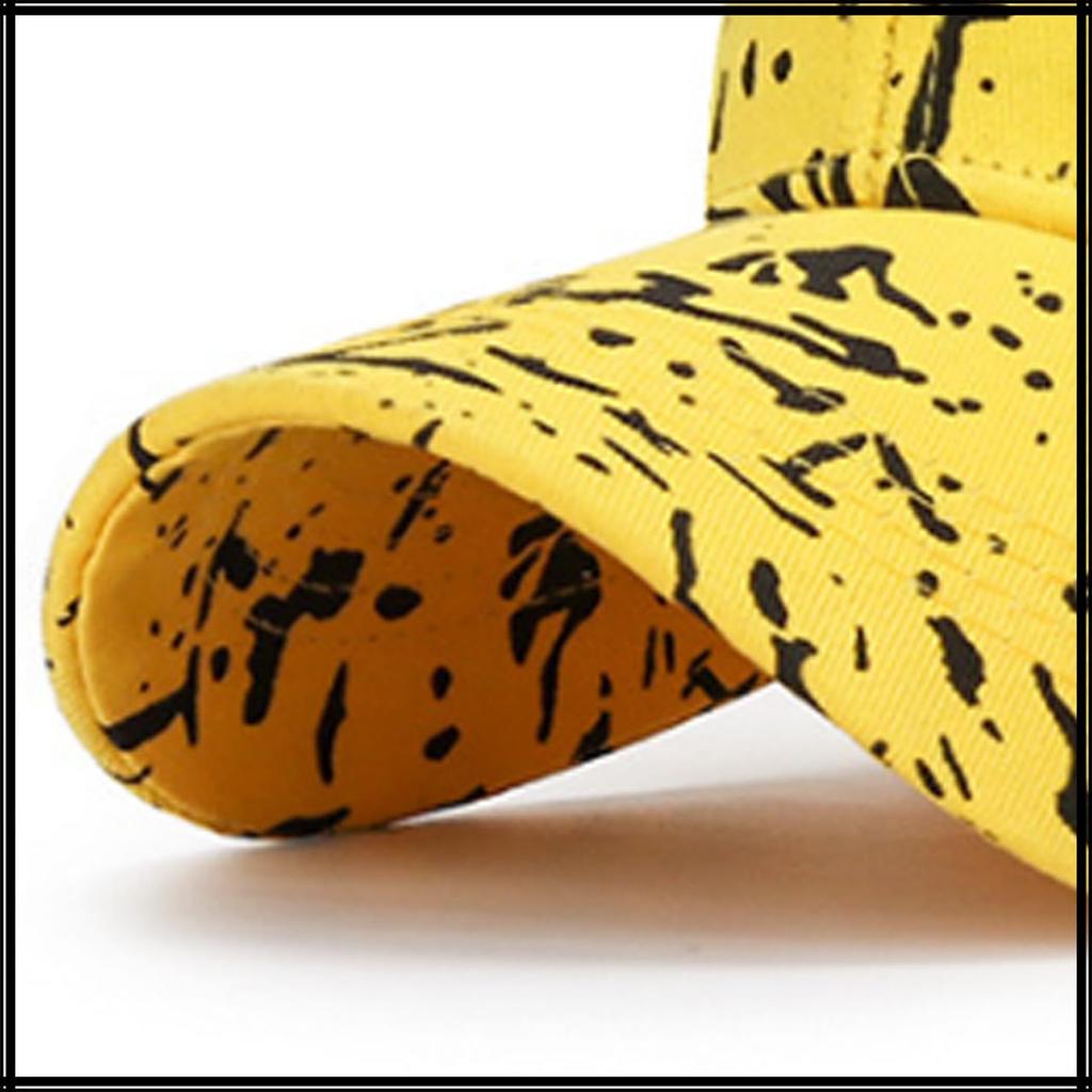 Бейсбольная полосатая CZ023 [Белый Клык] Шляпа, Кепка, Узор, Стильная, Модная, Крутая, Мужская, Женская, (желтый)