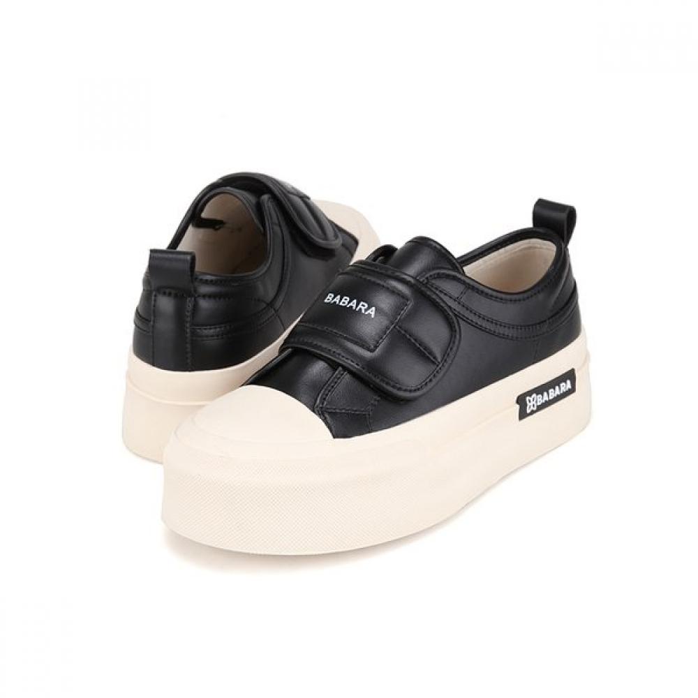 Barbara Leather Velcro Women S SneakerS 4cm Bbi165bk