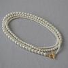 French Elegant Multi-Layer Pearl Beads Necklace with OT Buckle