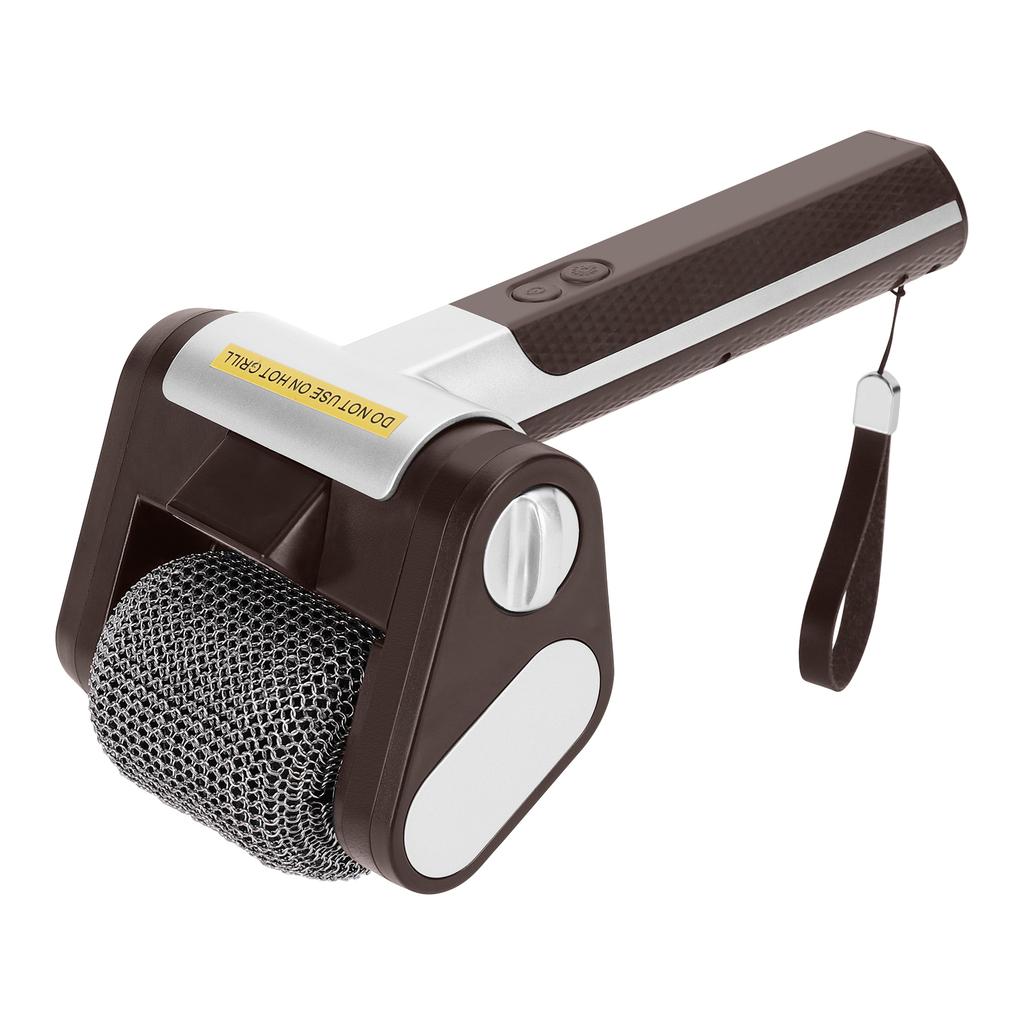 350RPM Bristle-Free Rotating Grill Brush with LED Light Brushless Electric Grill Cleaner Rechargeable for Kitchen Grill Camping