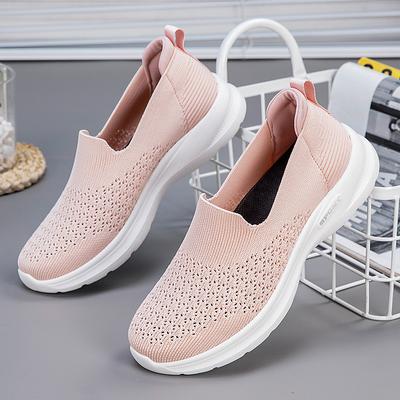 Женская удобная обувь Летние балетки Дышащая сетка Уличная обувь для ходьбы Слипоны Женские повседневные кроссовки Легкие