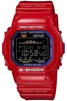 Casio Солнечные Часы Красные G-LIDE Радиоуправляемые GWX-5600C-4JF Мужские