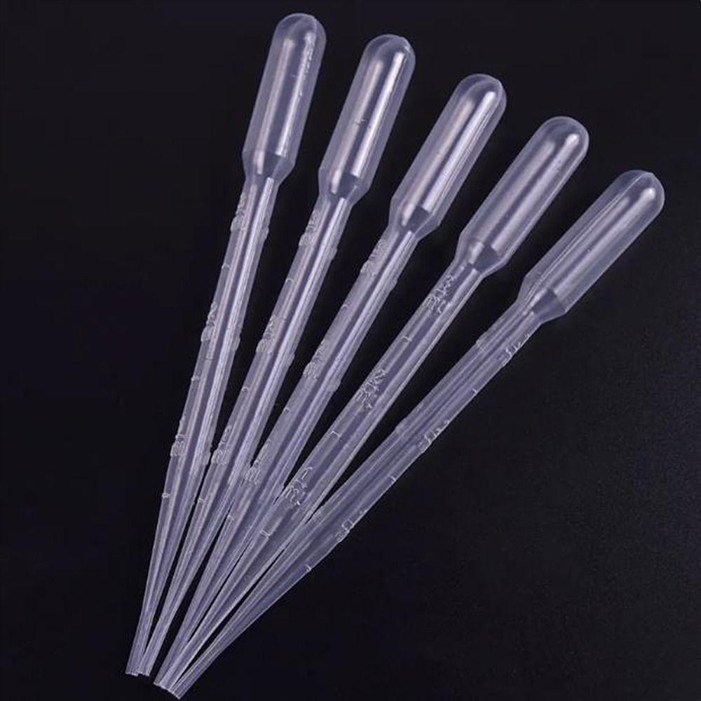 100Pcs Plastic Liquid Dropper 3ml Dropping Pipettes Disposable Eye Dropper Set Essential Oils