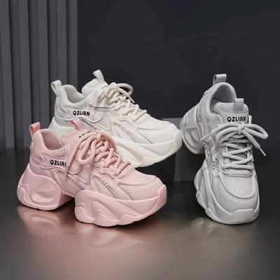 Мода 2025 белые Кроссовки Женские Туфли на платформе для Женщин Обувь мода Повседневные Кроссовки Женские Массивные Кроссовки zapatos de mujer