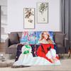 3D Print Mariah Carey Blanket Soft Sofa Cover Throw Blanket Fleece Tapestry Christmas Warm Bed Blankets for Bedroom Couch
