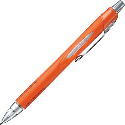 Mitsubishi Pencil Jetstream Шариковая ручка с резиновым корпусом Металлическая Легко пишущие ручки на масляной основе, Набор из 10 штук, 0,7 мм, Оранжевая, Писать, SXN25007M.4