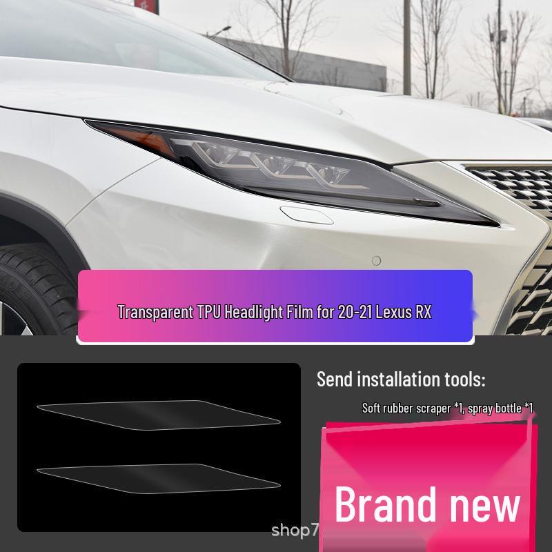 Lexus LX570 Headlight Film – Transparent Smoked Light-Control Protective Film