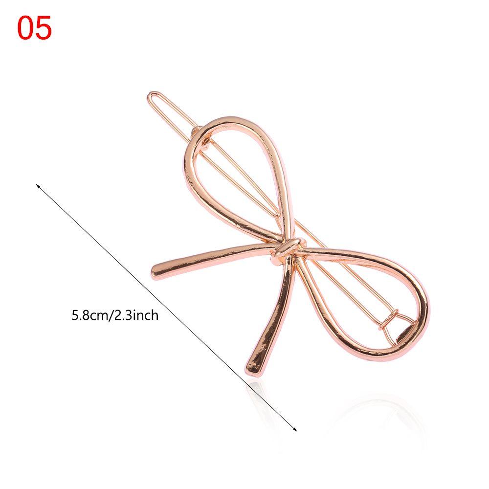 Hair Styling Barrettes Metal Hairclips Star Heart Hair Pins Knot Hair Clip Geometric Hairpins