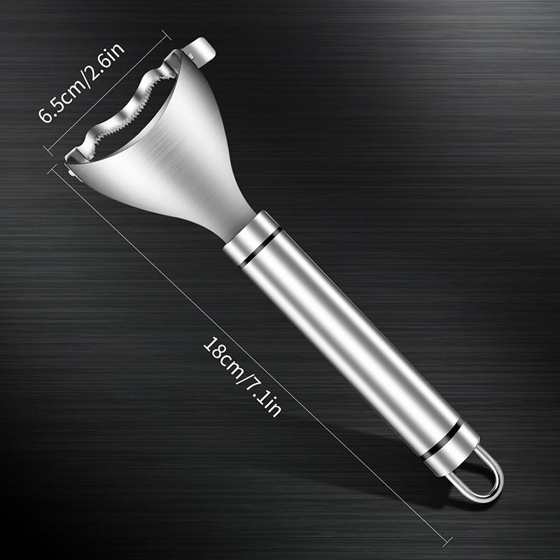 Stainless Steel Corn Peeler Corn Cob Stripper Long Handle Corns Thresher Peeler Corn On The Cob Remover Corn Cutter Kitchen Tool