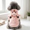Pink Apparel For Small Breed Dog Autumn Winter Halloween Pet Hoodie Suit For Cat Chihuahua Yorkshire Puppy Outfit Coat And Jacke