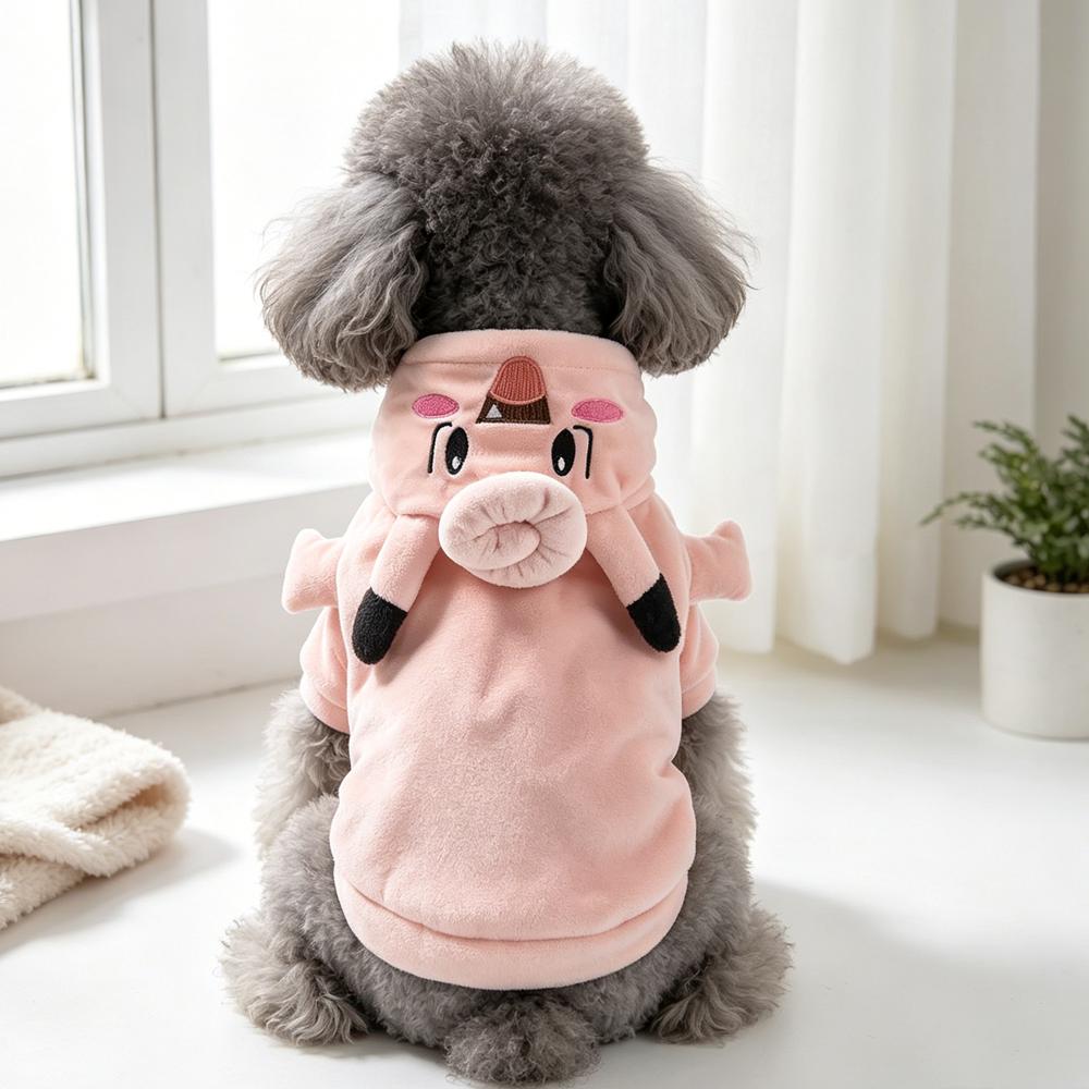Pink Apparel For Small Breed Dog Autumn Winter Halloween Pet Hoodie Suit For Cat Chihuahua Yorkshire Puppy Outfit Coat And Jacke