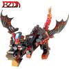 BZDA Game World Block Series Lava Blacks Dragon Model Flying Dragon Game Role Action Figures Bricks Boy Kids Toys Christmas Gift