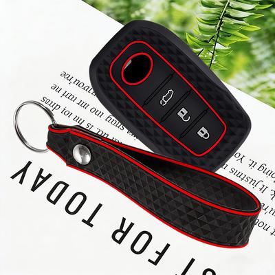 Силиконовый чехол-брелок для автомобильного ключа для Toyota Corolla Hatchback Cross Yaris Cross Prius Hilux Land Cruiser Lc200 Lc250 Lc300