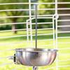 Stainless Steel Parrot Feeder Splash-Proof Vegetable Skewer Bird Food Holder  Bird Supplies