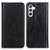 Case for Samsung Galaxy A35 5G, Wallet Litchi Leather, Black