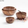 Simplicity Creative Acacia Wooden Bowl Restaurant Wooden Dessert Bowl Salad Bowl Pasta Bowl Snack Bowl Featured Tableware