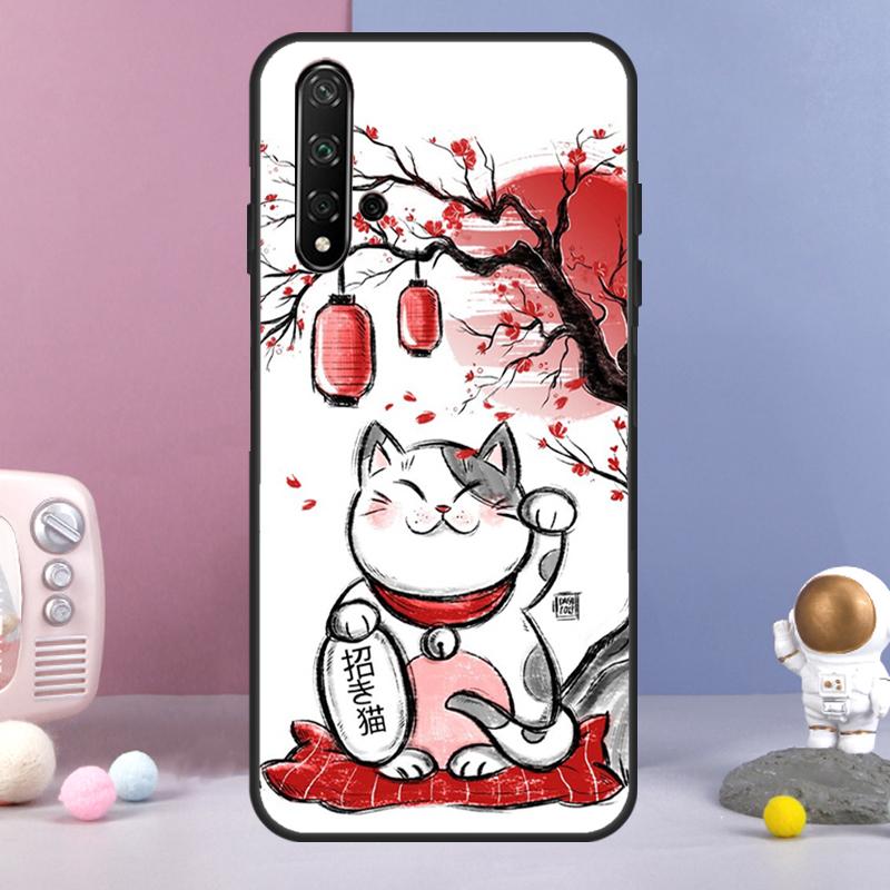 Японский Кот Удачи Для Huawei Nova 7i 8i 11i 12i 12s Y73 Y70 Y90 Y60 Y72 Y61 Y91 9 10 SE P30 Pro P40 Lite Чехол