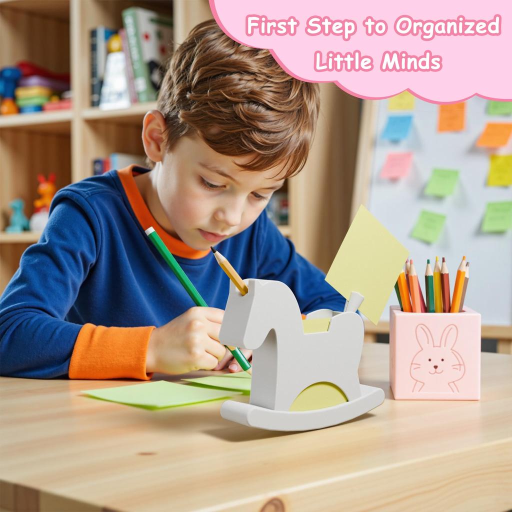 Horse Sticky Note Holder Cute Post It Note Dispenser Memo Dispenser Pen Holder Sticky Note Dispenser Post It Note Holder Notepad Holder for Desk