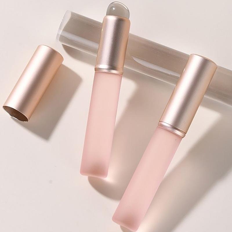 1Pcs Silicone Lip Brush Round Head Brush Concealer Brush Lip Brush Finger Pulp Brush Lipstick Cover Makeup Brush Makeup Tools