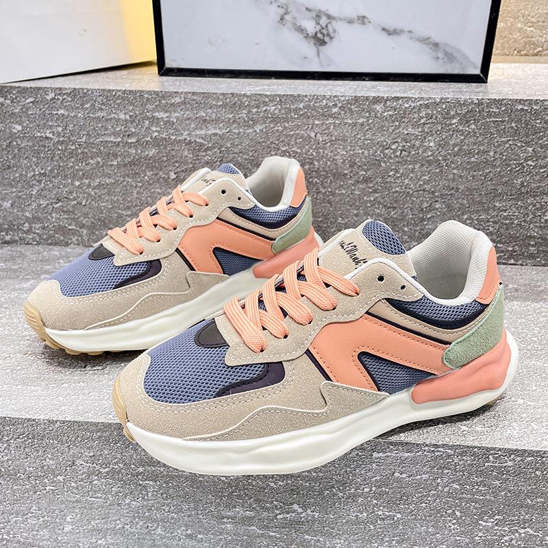 Спортивная и повседневная обувь с низким верхом, новая женская обувь, осенняя обувь, модная универсальная легкая обувь на мягкой подошве для бега