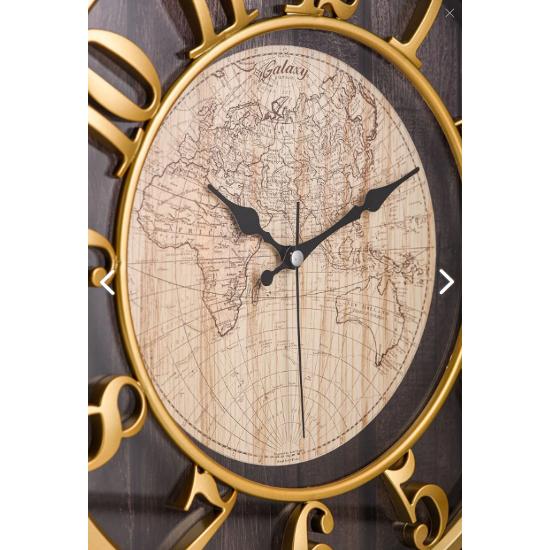 46 см деревянный вид 3D тиснением плавные секунды бесшумный механизм декоративные настенные часы подарок