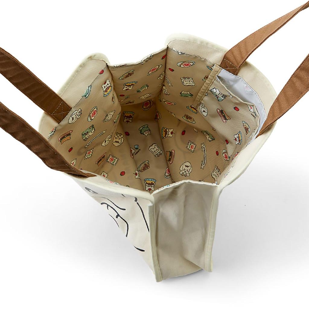 Sanrio Tote Bag with Hanamaru Ghost Width 38 X Depth 12 X Height 42 Cm Polyester Cotton 930954 Character-shaped (always You!) Approx.