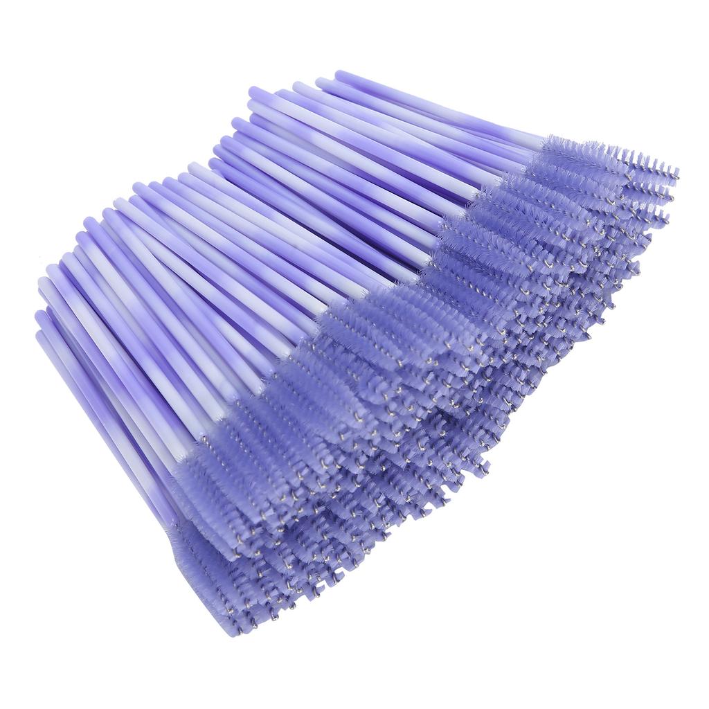 200pcs Mascara Wands Applicator Disposable Eyebrow Brush Set Eyelash Extension Cosmetic ToolLight Purple