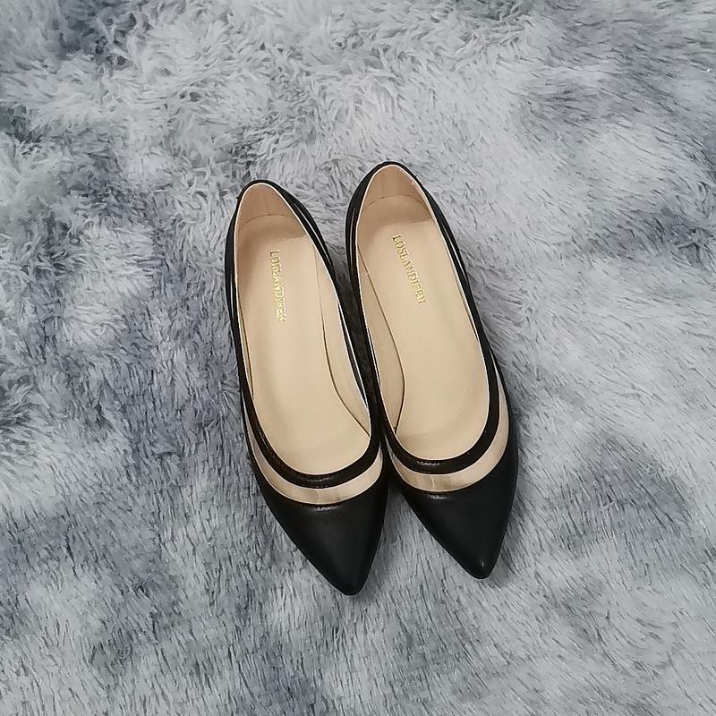 Новые матовые женские туфли-лодочки на низком каблуке с острым носком и красной подошвой, женские туфли-лодочки на низком каблуке, для работы, карьеры, весна-осень