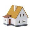 N Gauge 1:160 Model House Assembly Model Building Layout Scene Collection Scenery Decoration Layout Diorama DIY JZN03 (yellow)