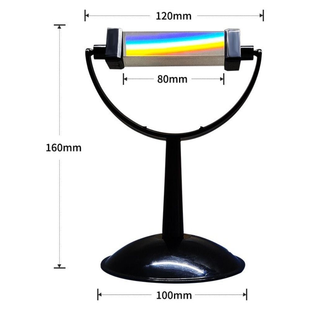 2 PCS Glass Optical Prisms Refracted Light Color Prisms Photographic Triangular Prism  Children