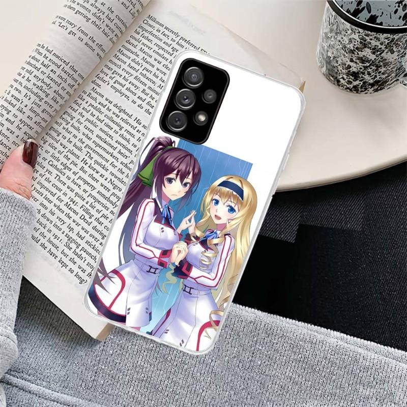 Чехол для телефона Girl Infinite Stratos для Samsung Galaxy S10 S21 S22 Plus Ultra A91 A51 A21S A12, прозрачный чехол для телефона