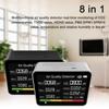 8 In 1 Air Quality Monitor CO2 Meter Carbon Dioxide Detector CO2 TVOC HCHO PM2.5 PM1.0 PM10 Temperature Humidity