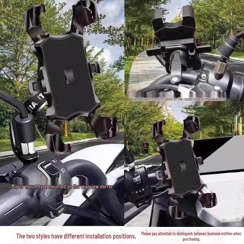 New Shockproof Anti-shake Vehicle-mounted Phone Holder for Motorcycles, Electric Bicycles, and Bicycles.