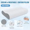 Подушка с эффектом памяти для облегчения боли в шее и плечах, медленно восстанавливающая форму, дышащая, для глубокого сна, подушка для шеи, мягкая, прохладная подушка для шеи