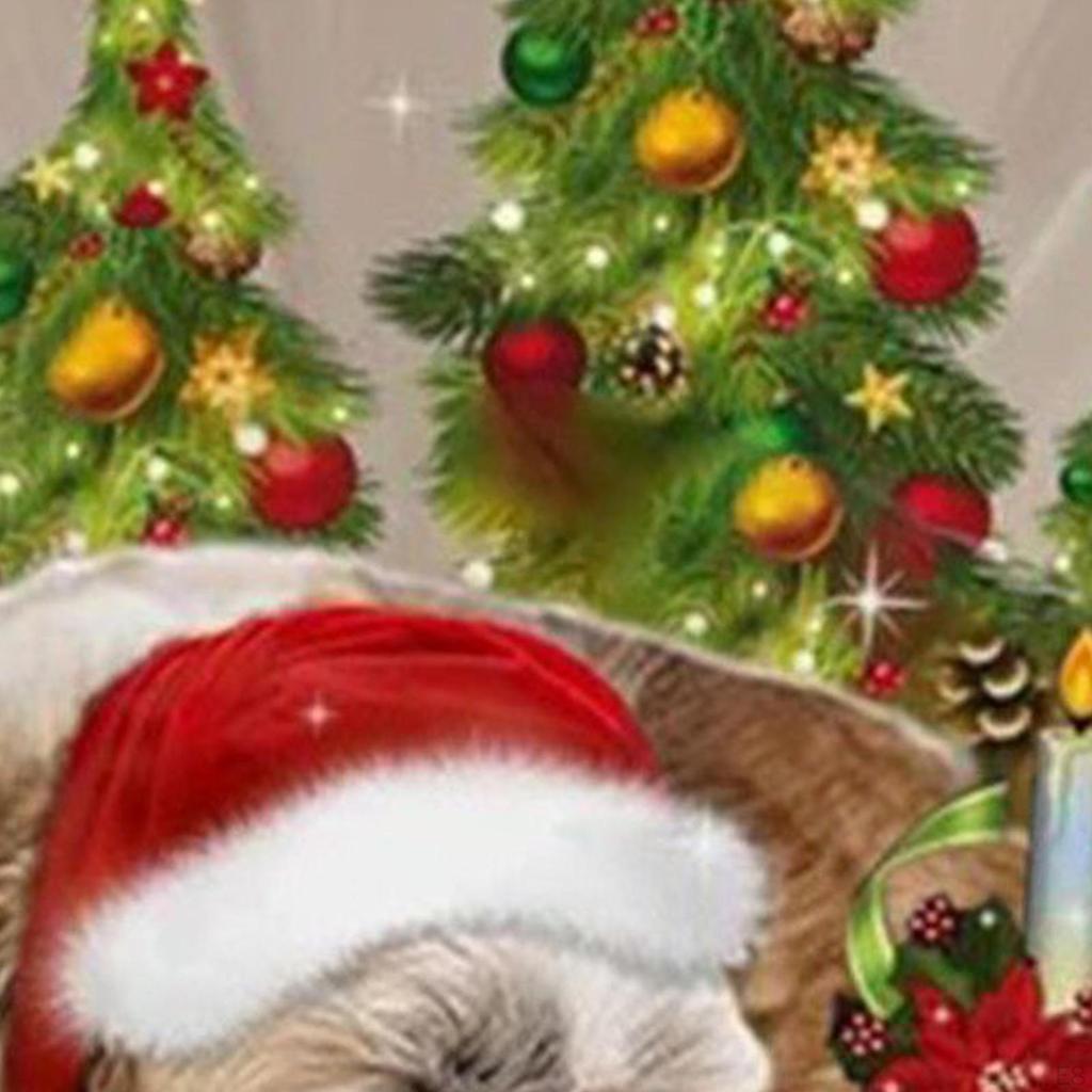 Christmas Tree Hanging Ornament Acrylic Pendant Car Photo Prop Sleeping Puppy Charm for Winter