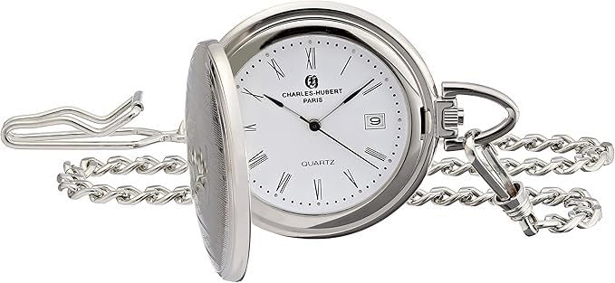 Мужские карманные часы Charles Hubert, Paris с индикацией даты 3975