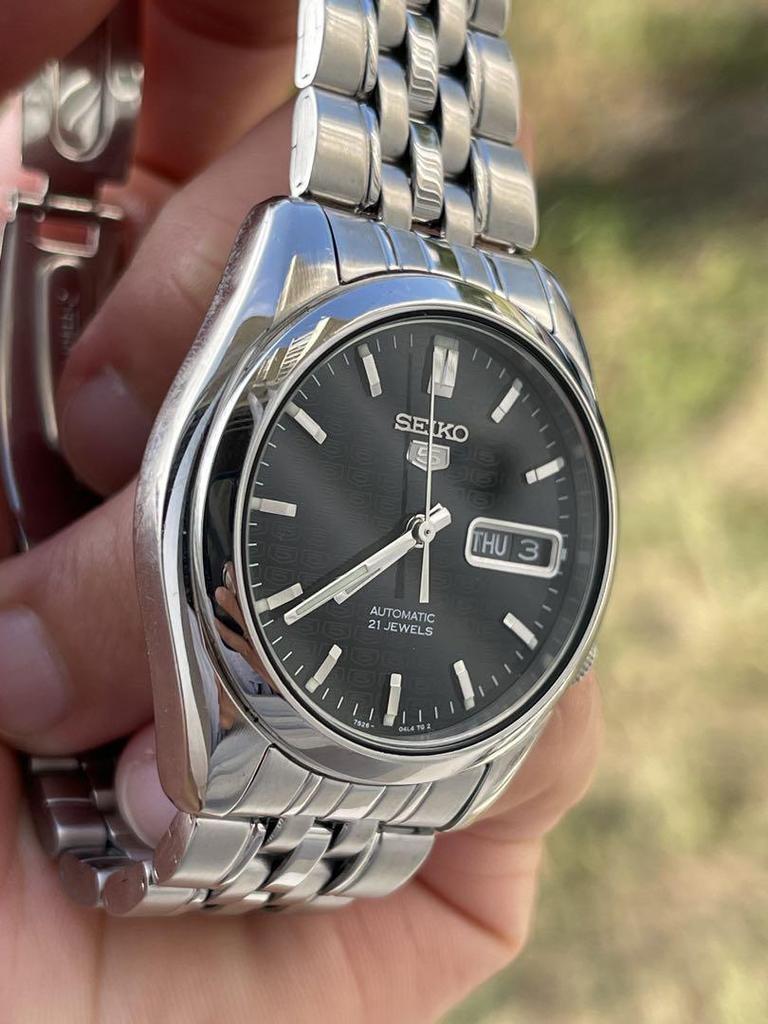 [Б/У] SEIKO Автоматические часы Черный циферблат