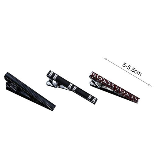 Мужской зажим для галстука, модный узор, универсальный полированный аксессуар, гладкая поверхность, деловой зажим для галстука для взрослых