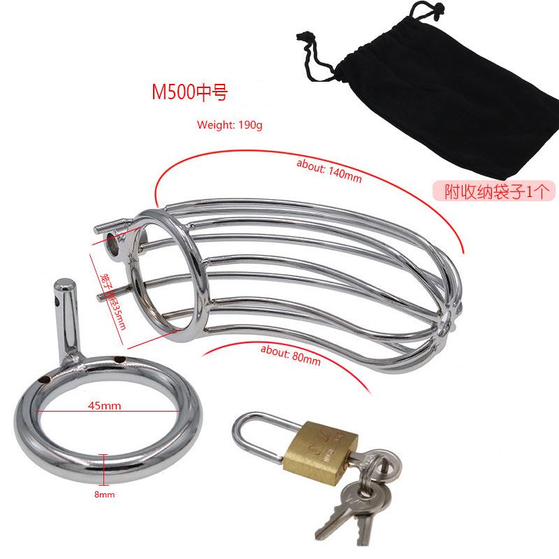 Металлическая клетка Пенис Замок целомудрия Замок целомудрия Очиститель долгосрочного ношения CB Секс-игрушки Секс-инструменты Клетка SM